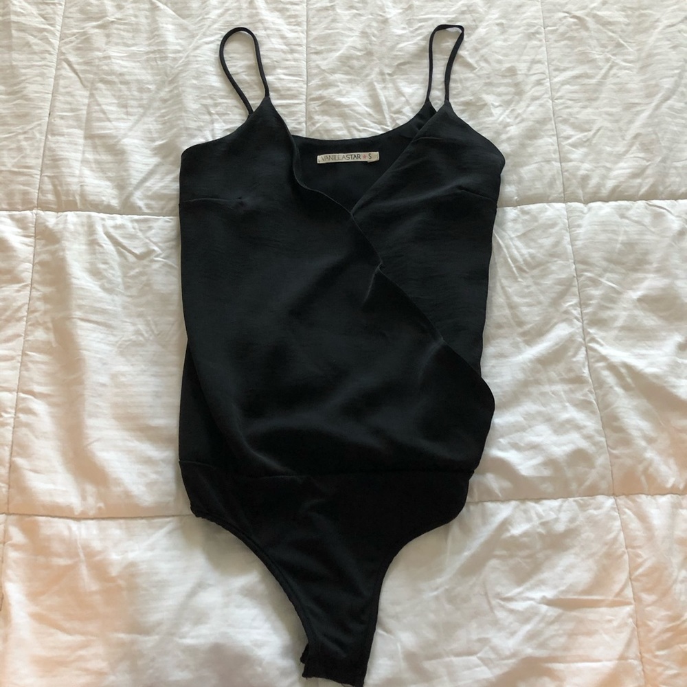 Dressy black bodysuit